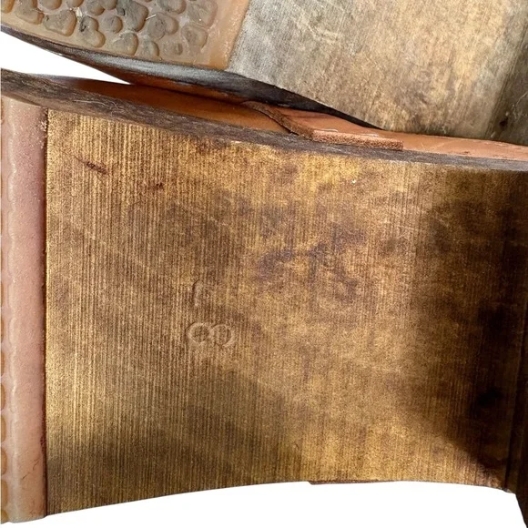 Sandgrens Cognac Leather Clogs Open Back Clogs Size 37 - Picture 10 of 10